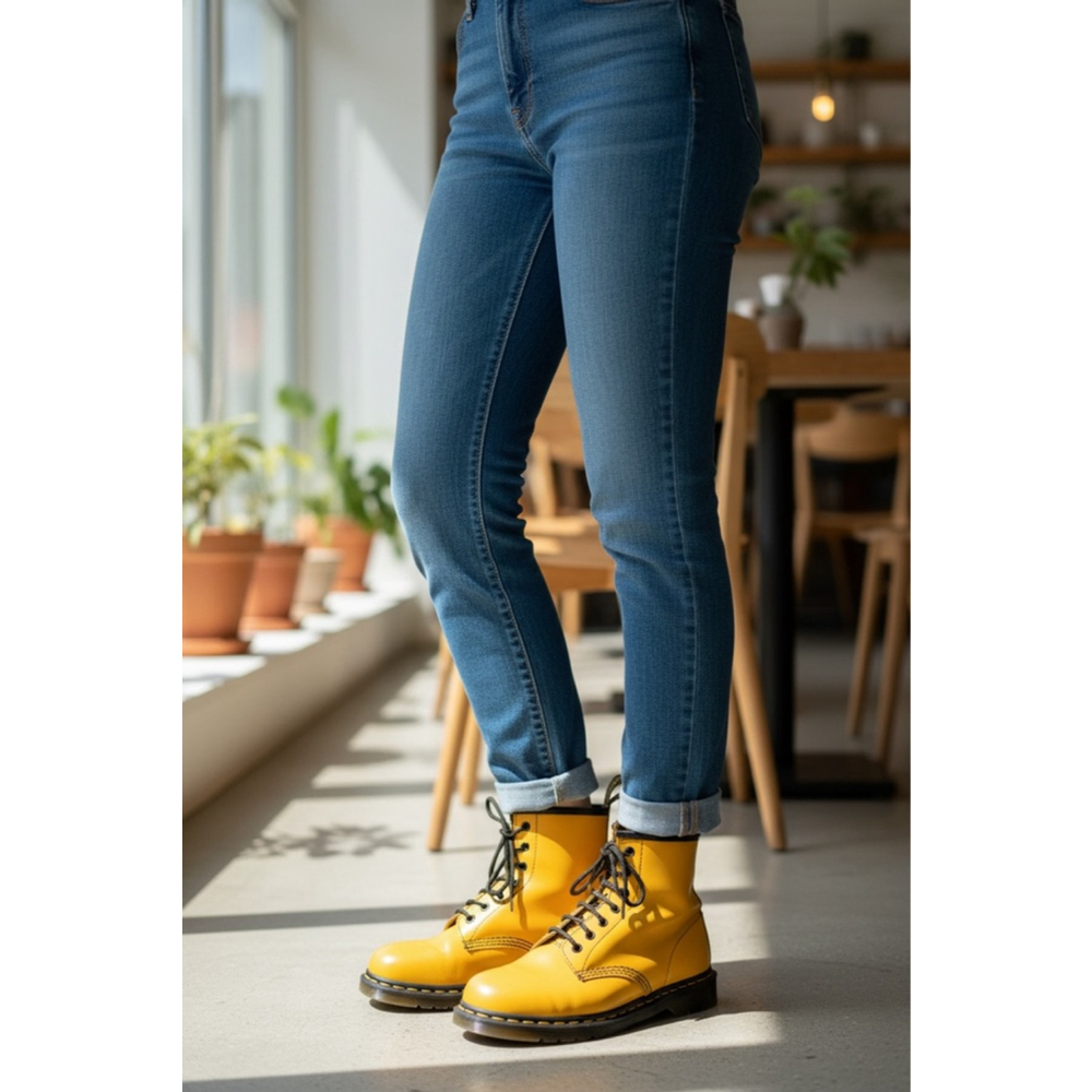 Dr. Martens Vintage 1460 MIE in yellow, size 9 - Picture 5 of 7